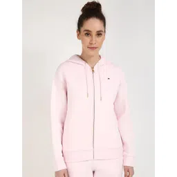 Tommy Hilfiger Women Hooded Solid Cotton Casual Bomber Jacket-picture-30