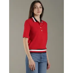 Tommy Hilfiger Women Polo Collar T-shirt-picture-39