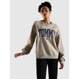 Tommy Hilfiger Women Regular Fit Cotton Crew Neck Sweatshirt-picture-39