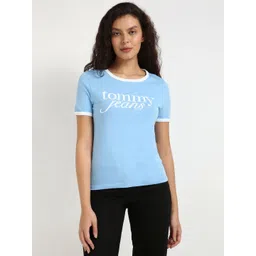 Tommy Hilfiger Women Typography Applique T-shirt-picture-42