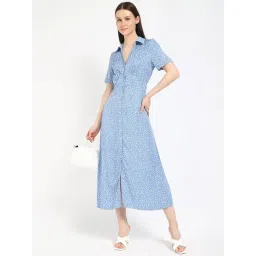 Tommy Hilfiger Womens Blue Regular Fit Dress-picture-13