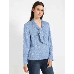 Tommy Hilfiger Womens Blue Relaxed Fit Top-picture-12