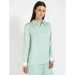 Tommy Hilfiger Womens Green Regular Fit Shirt-picture-25