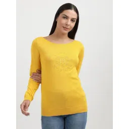 TOMMY HILFIGER Yellow Cotton Graphic Print Sweatshirt-picture-27