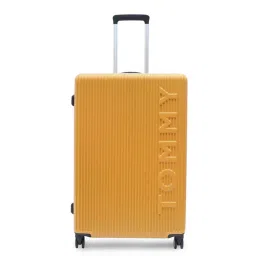 TOMMY HILFIGER Yellow Empire Pro Striped Large Hard Sided Checked Luggage-picture-25