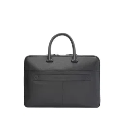 TOMMY HILFIGER Yorkshire Black Leather Laptop Messenger Bag image 3