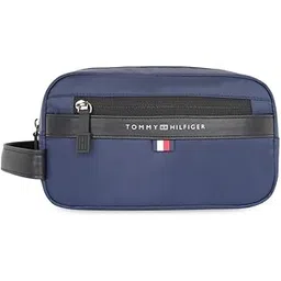 TOMMY HILFIGER Unisex Travel Pouch Kit, Wickford, One Size, Navy+Black, Toiletry Bag-picture-13