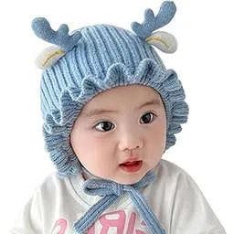 tomorrow fashion Baby Winter Beanie, Baby Winter Cap, Cute Deer Bonnet Design, Winter Cap for Baby, Best fits for 6 Months to 3 Years Double Layers-picture-44