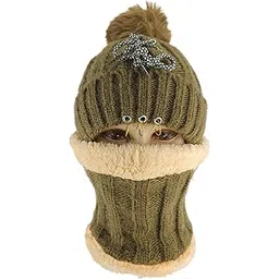 tomorrow fashion Tomorrow Winter Beanie and Neck Warmer Set, Cozy Warm Beanie with Fleece-Lined Neck Warmer for Women, Perfect for Cold Weather Outdoor Activities, Trendy Pom Pom Beanie-picture-49