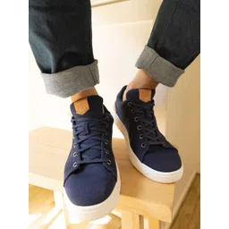 TOMS Men Navy Blue Canvas Sneakers-picture-22