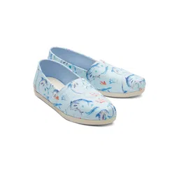 TOMS Women Blue Alpargata Cloudbound Dolphins Printed Slip-On Sneakers-picture-34