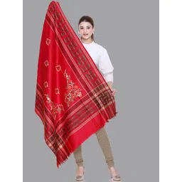 Tones-N-Shades Ethnic Motifs Embroidered Shawl-picture-36