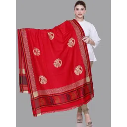 Tones-N-Shades Ethnic Motifs Woven Design Shawl-picture-18