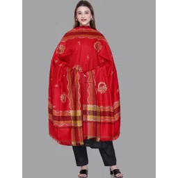 Tones-N-Shades Ethnic Motifs Woven Design Shawl-picture-14