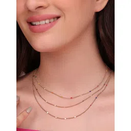 ToniQ Gold-Plated Layered Necklace-picture-30