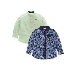 TONYBOY Boys Multicoloured Premium Floral Printed Casual Shirt-picture-19