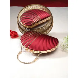 Party Maroon Clutch-image-48