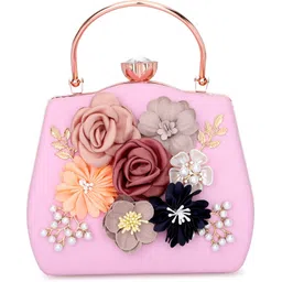 Party Pink, Gold Clutch-image-45