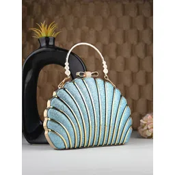 Toobacraft Embroidered Shell Box Clutch-picture-17