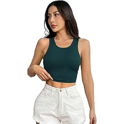 toochki Tops for Women Crop Top for Women's Tank Activewear Tee Sports Western Casual Cotton Camisole-picture-34