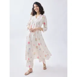 TOOCHKI Women Floral Printed Regular Kurta with Palazzos-picture-21