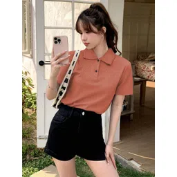TOOCHKI Women Polo Collar T-shirt-picture-36
