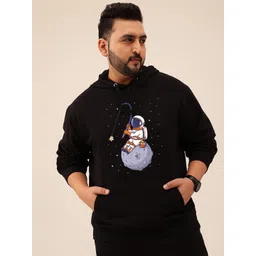 Toodle Plus Men Astronaut Printed Hooded Pullover Sweatshirt-picture-30