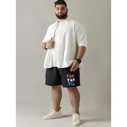 Toodle Plus Men Plus Size Cotton Shorts-picture-29