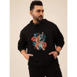 Toodle Plus Men Plus Size Printed Hoodie Sweatshirt-picture-20