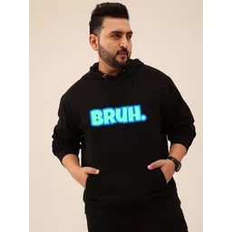 Toodle Plus Men Plus Size Printed Hoodie Sweatshirt-picture-38