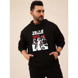 Toodle Plus Men Plus Size Printed Hoodie Sweatshirt-picture-24