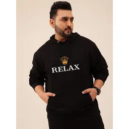 Toodle Plus Men Plus Size Printed Hoodie Sweatshirt-picture-18