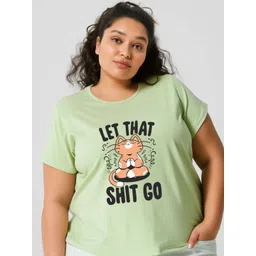 Toodle Plus Plus Size Women Printed T-shirt-picture-33