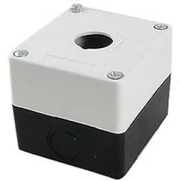 Tool Zone Push Button Switch Control Station Box Button Hole Watertight Black and White (1 Pcs) | Available in 1/2/3/4 Way | IP65 (1 Way Empty Push Button Station)-image-28