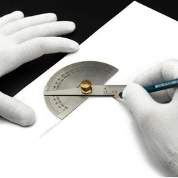 toolbux premium Degree Protector Arm Rule Professional Metal 0-180 Degrees 150mm Dial Indicator-picture-26