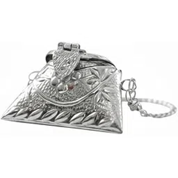 toom thekari Trendy Brass Ginni Coin Pouch for Women & Girls (Mini) | Handmade Oxidized Batua | Traditional Ethnic Coin Purse | Dimension 3x2x2-picture-17