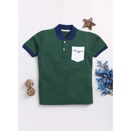 Toonyport Boys Floral Polo Collar Pockets T-shirt-picture-32