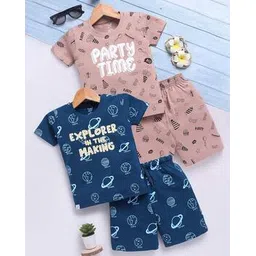 toonyport Boys Packof 2 Printed Shorts & T-Shirts Set-picture-19