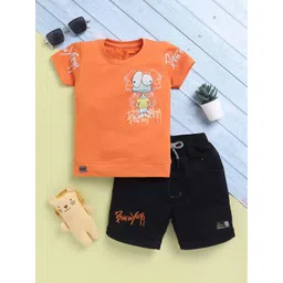 Toonyport Boys Printed Pure Cotton T-shirt with Shorts-picture-35