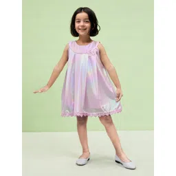 Toonyport Girls Embellished Self Design A-Line Dress-picture-48