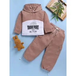 Toonyport Girls Printed Hooded Sweatshirt And Trousers-picture-42