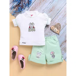 Toonyport Girls Printed Round Neck Top With Shorts-picture-16