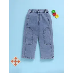 Toonyport Unisex Kids Straight Fit High-Rise Light Fade Jeans-picture-11