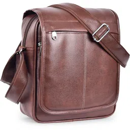 tootee Brown Men Sling Bag - Extra Large sling bag-05-picture-23
