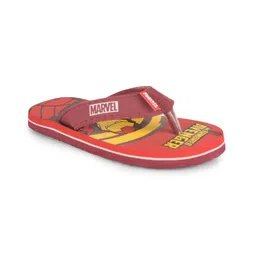 Toothless Marvel Avengers Theme Featuring The Armored Avenger Iron Man Printed Flip Flops - Red-picture-38