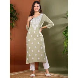 TOP N THREAD Women Floral Printed Daily Straight Kurta-picture-13