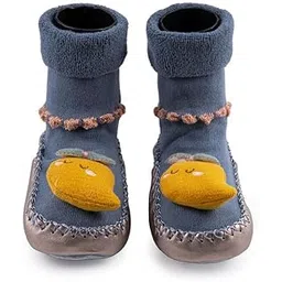 topibaaz Newborn Baby Boys & Girls Cotton Booties Soft Anti Skid Breathable Skin Friendly Socks Cum Shoes-picture-18