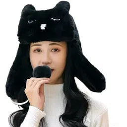 topibaaz Winter Woolen Cap Hat for Women Wear | Beanie Trapper Balaclava with Stylish Earmuffs Skull Warm Fleece Ski Hiking Casual Sport Knitted Multidesign Caps for Girl | Freesize-picture-39