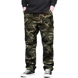 toplot Men Cargo || Men Cargo Pants ||Camo Trousers || Utility Pants (5236)-picture-43