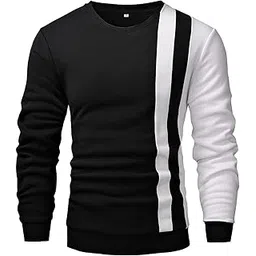 TOPLOT Men's Cotton Crew Neck Sweatshirt-picture-24